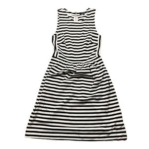 Madewell Dress Women’s XS Black/ White Striped Sleeveless